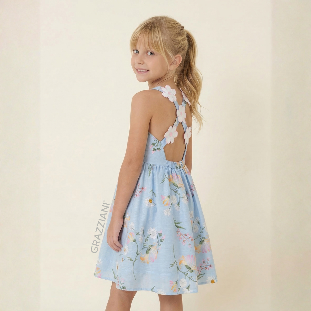 Grazziani | Vestido con Estampado Floral para Niña