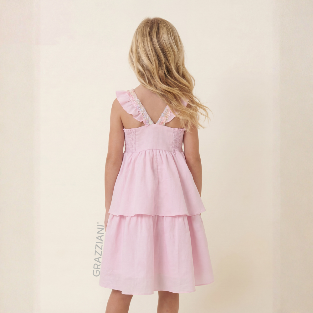 Grazziani | Vestido con Tirante de Encaje para Niña