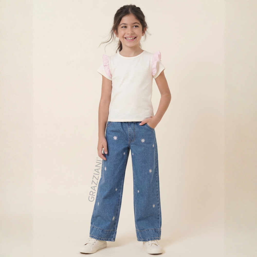 Grazziani | Conjunto de Pantalón Largo y Camiseta para Niña