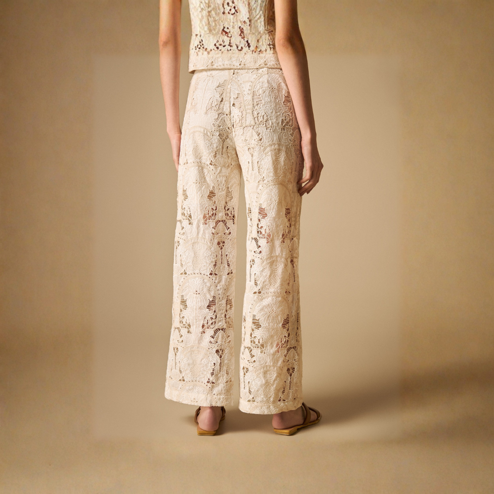 Esprit | Pantalón Amplio Con Estampado Floral Para Mujer