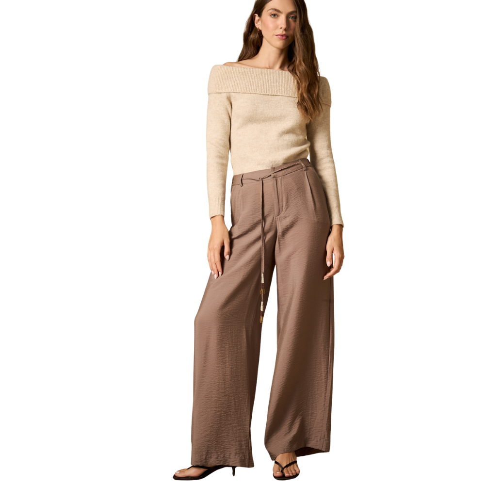 Esprit | Pantalón Palazzo Fluido Texturizado para Dama