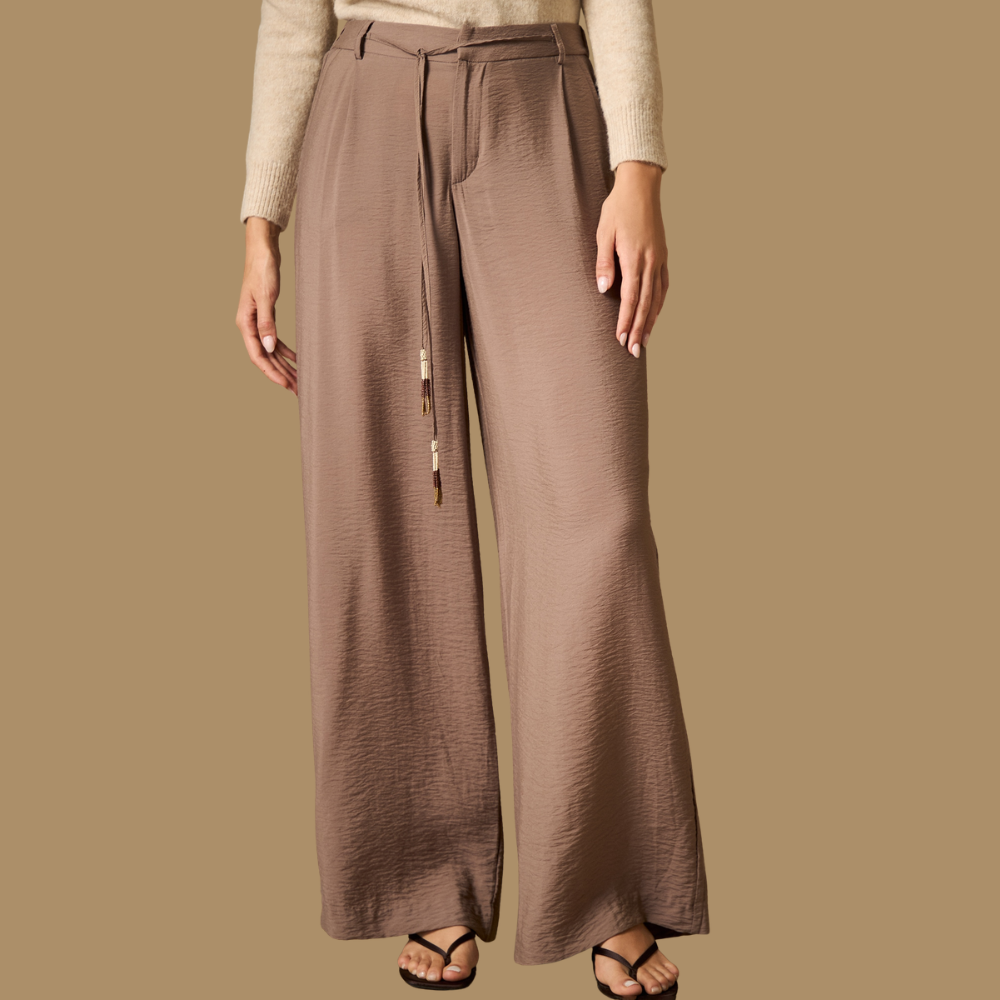 Esprit | Pantalón Palazzo Fluido Texturizado para Dama