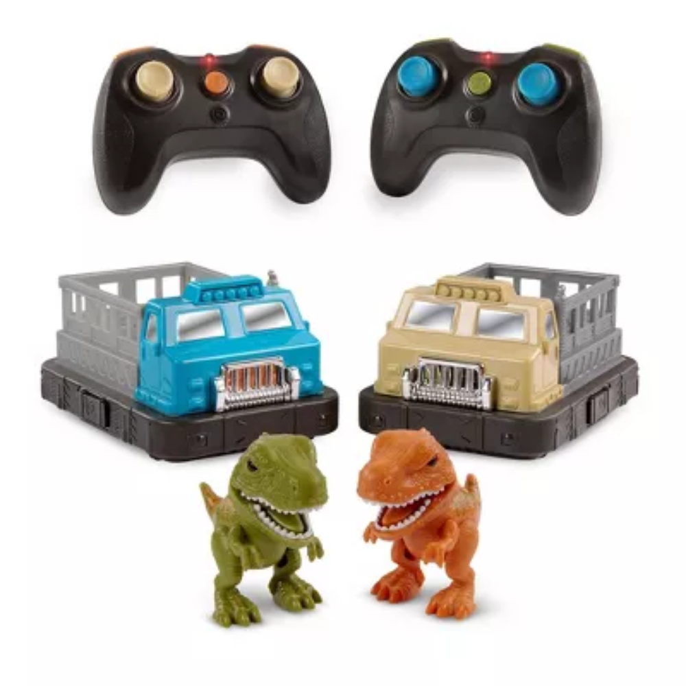 Terra | by Battat Remote Control Bumper Cars Set - Dinosaur