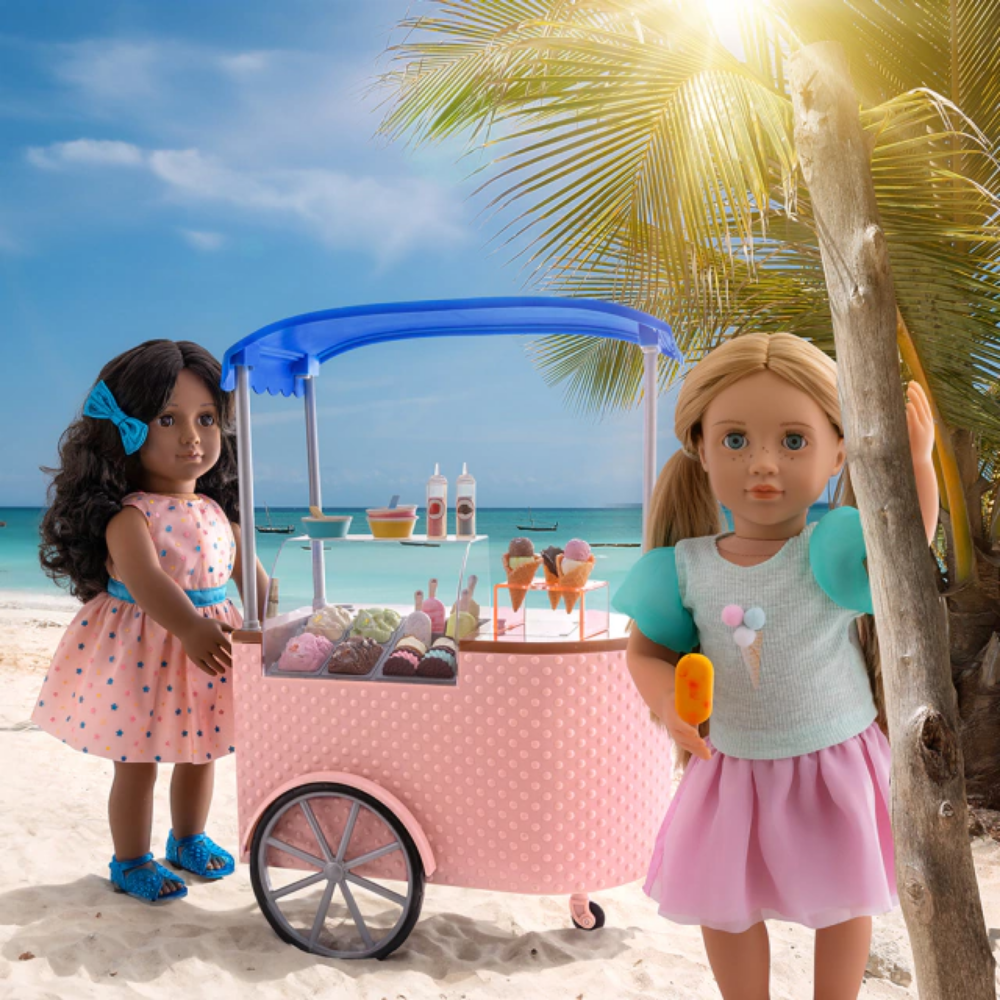 Our Generation | Juego de Carrito de Helado con Ruedas para Muñecas