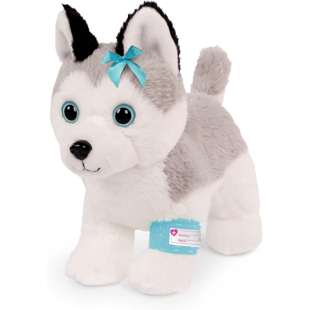 Pucci Pup | Juego de  Transportador de  Husky y Veterinario