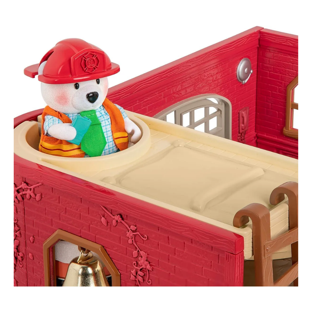Li'l Woodzeez | Juego de Juguetes de Estación de Bomberos