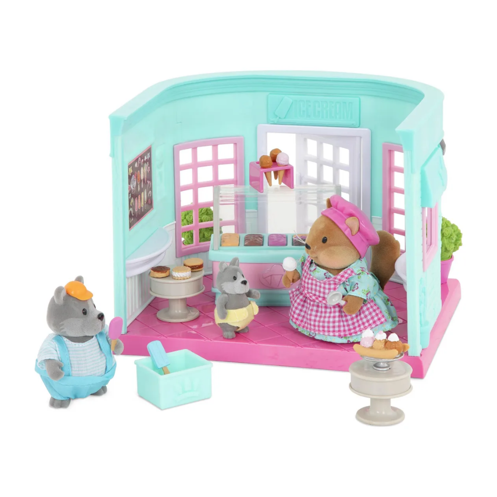 Li'l Woodzeez  | Juego De Casa De Muñecas Tienda De Helados