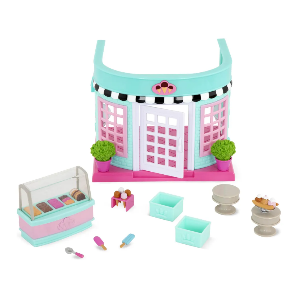 Li'l Woodzeez  | Juego De Casa De Muñecas Tienda De Helados
