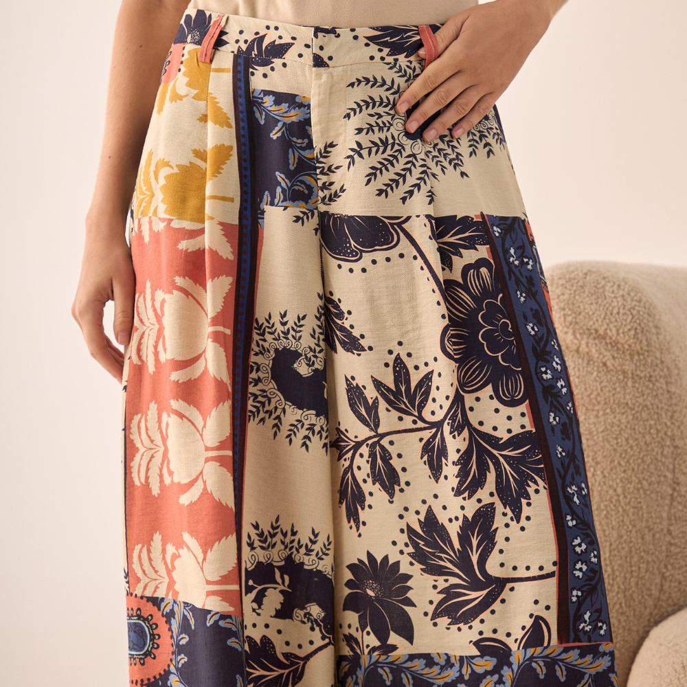 Esprit | Pantalón con Diseño Patchwork