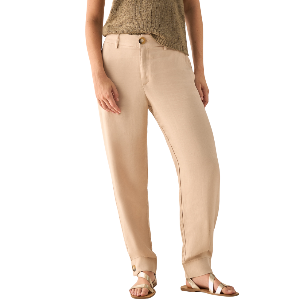 Esprit | Pantalón de Corte Recto con Tiro Medio