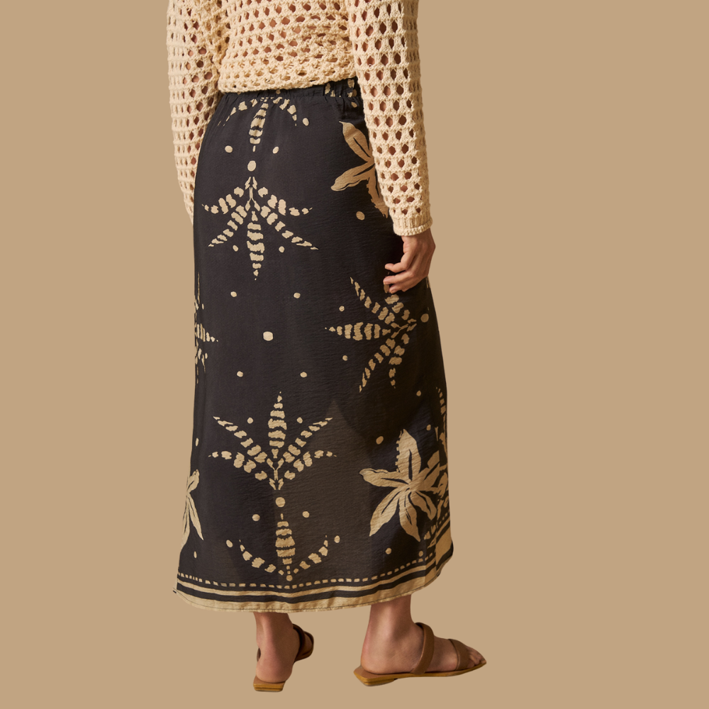 Esprit | Falda Midi Envolvente con Estampado Paisley para Dama