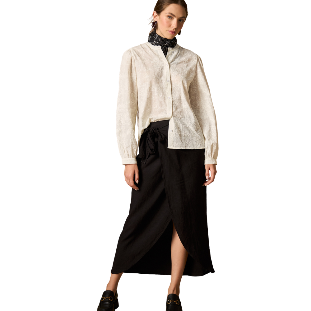 Esprit | Falda Midi Cruzada con Apertura Frontal para Dama