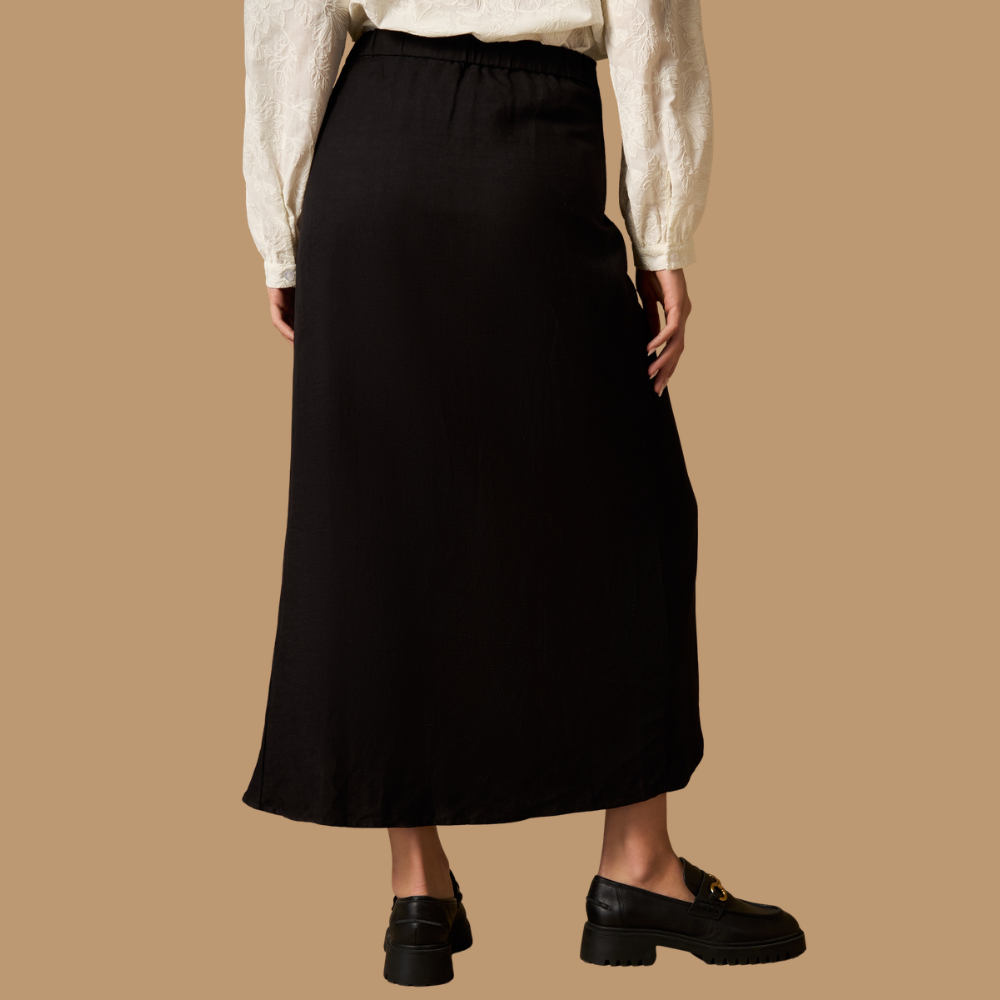 Esprit | Falda Midi Cruzada con Apertura Frontal para Dama