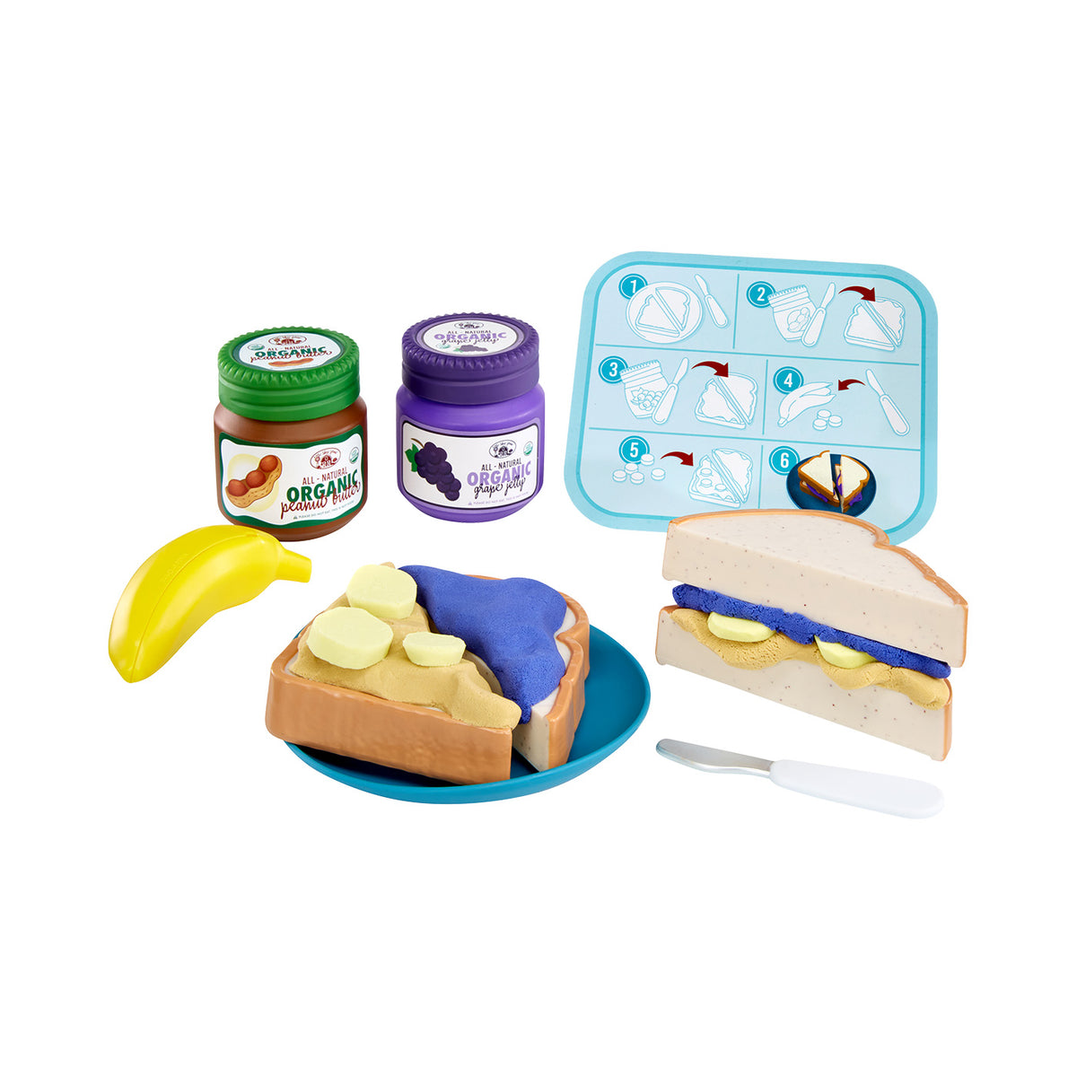 Little Tikes | Playset De Masa Moldeable Creative Chefs Peanut Butter & Jelly