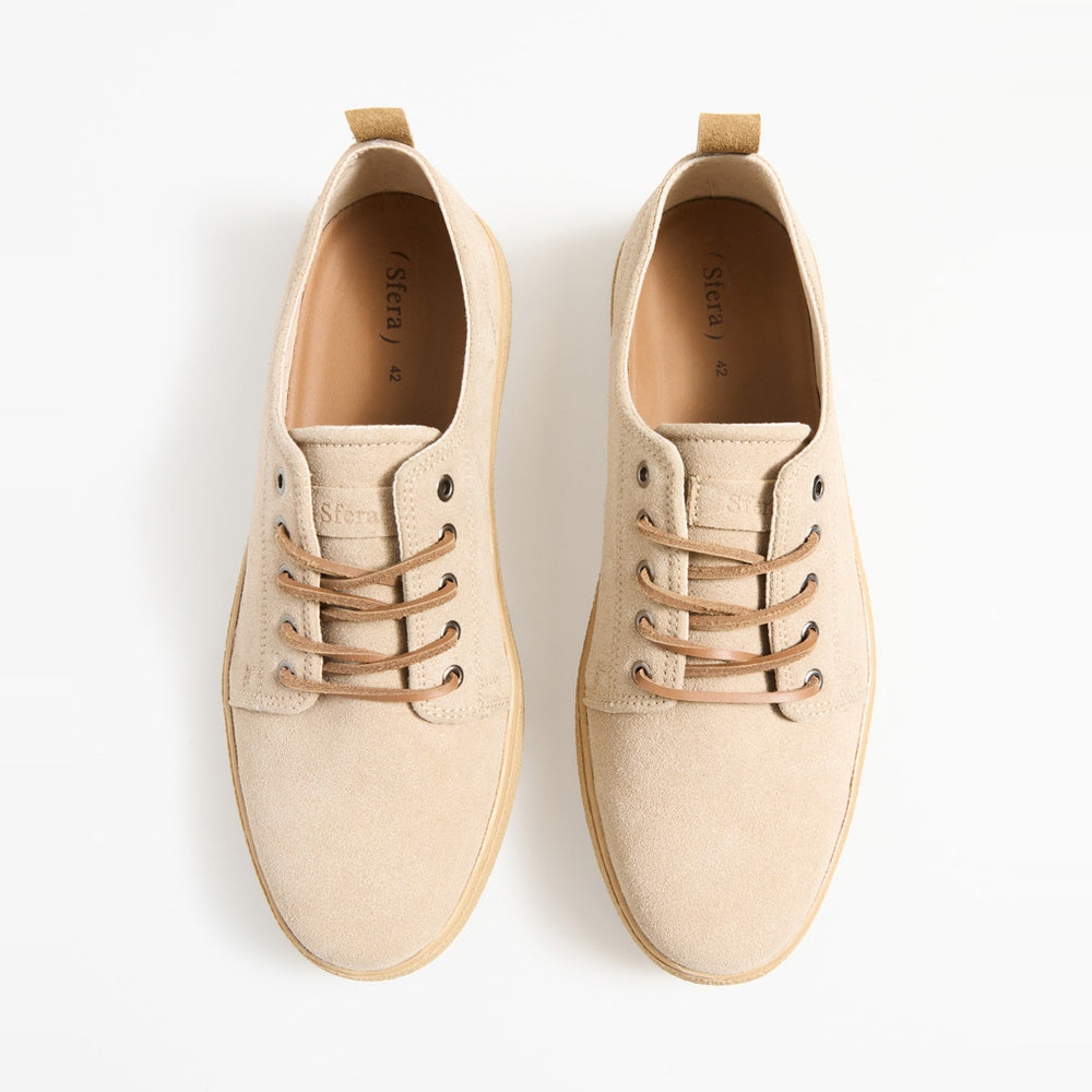 Zapatillas de piel con puntera redondeada