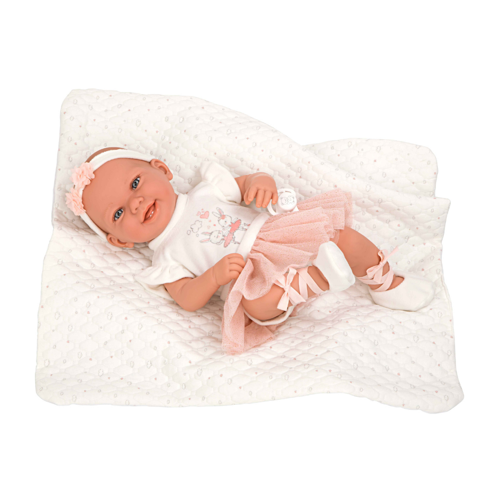 Arias | Muñeco de 42 CM Elegance Zoe Bailarina con Manta