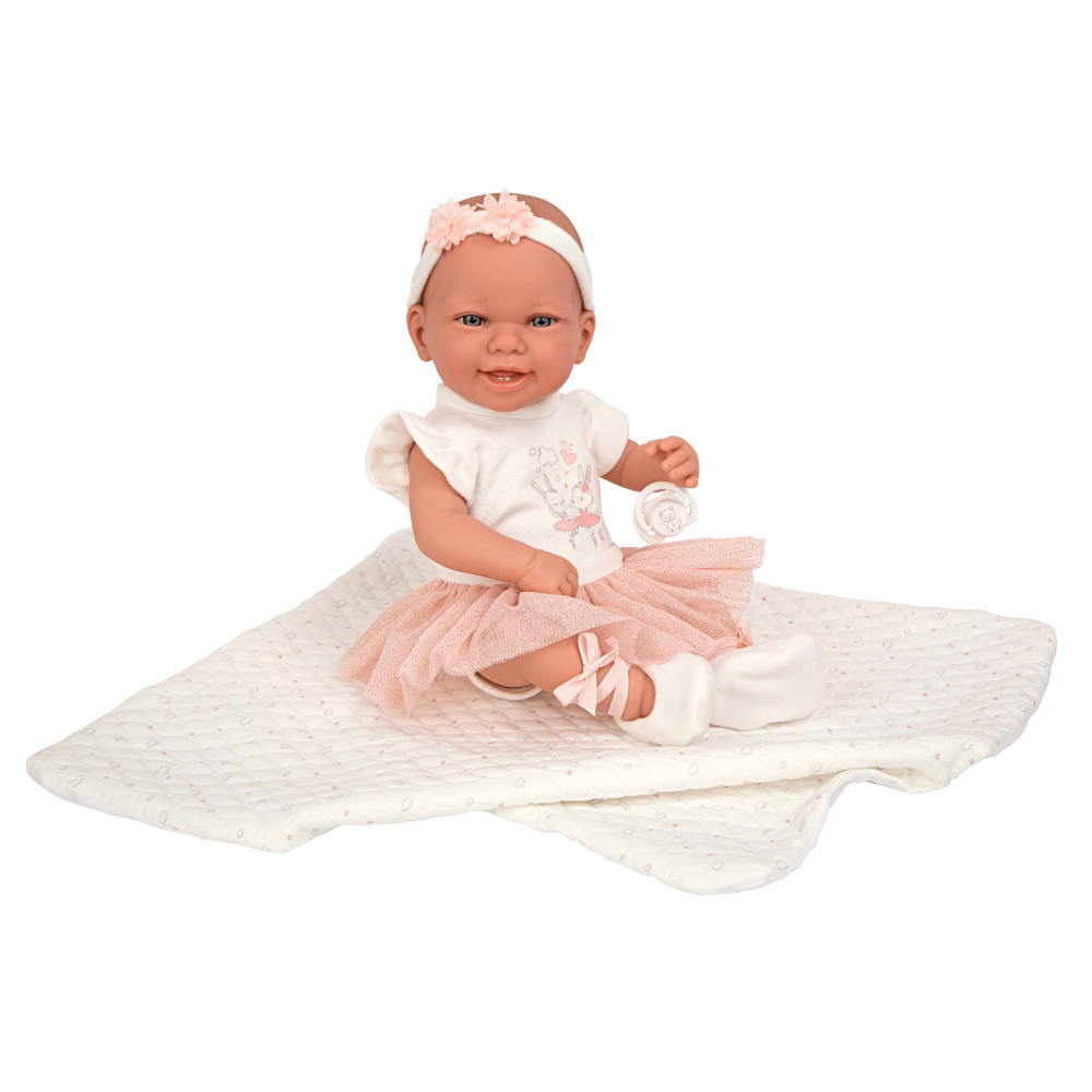 Arias | Muñeco de 42 CM Elegance Zoe Bailarina con Manta