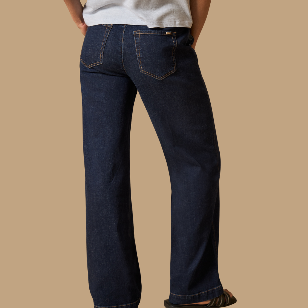 Esprit | Pantalón Wide Leg con Cintura Elástica para Dama