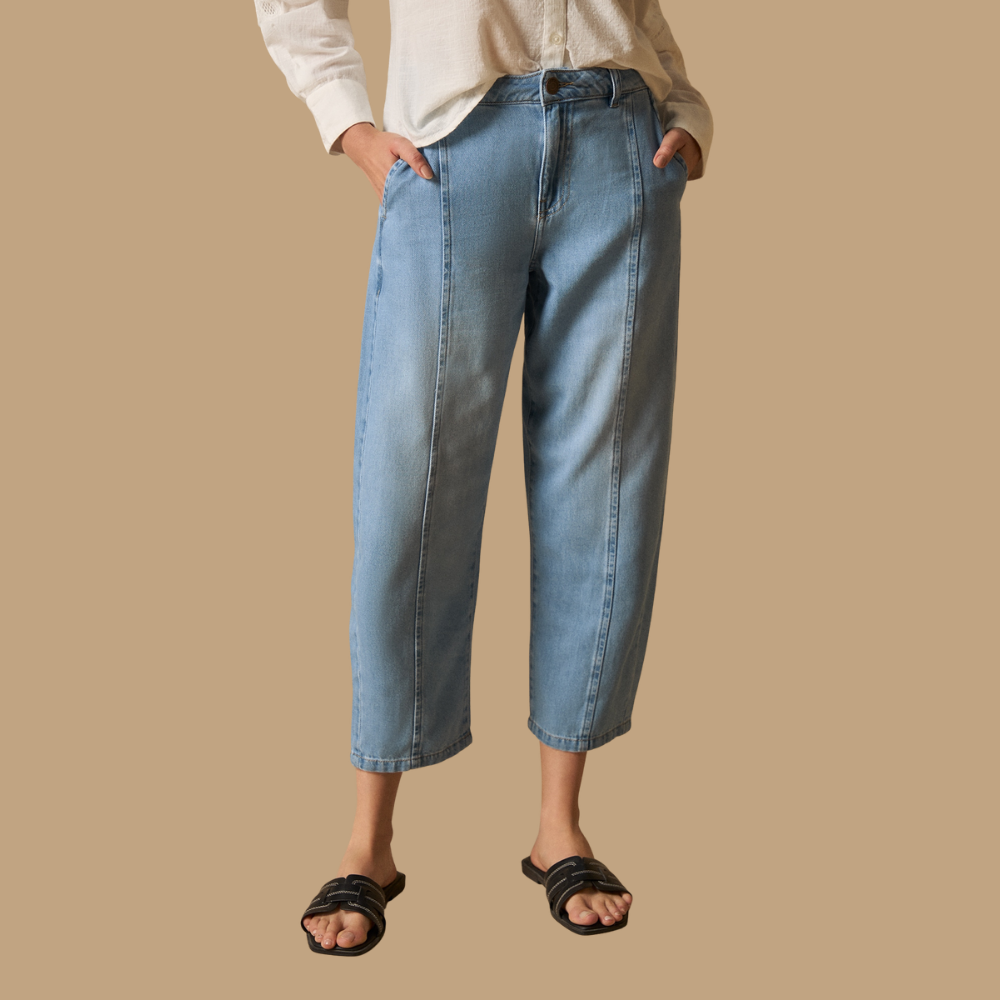Esprit | Pantalón Denim Wide Leg Cropped para Dama