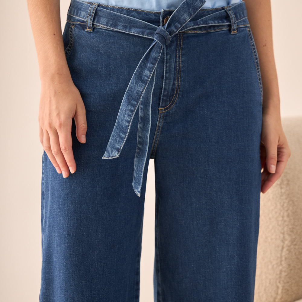 Esprit | Jean Silueta Wide Leg y Tiro Alto