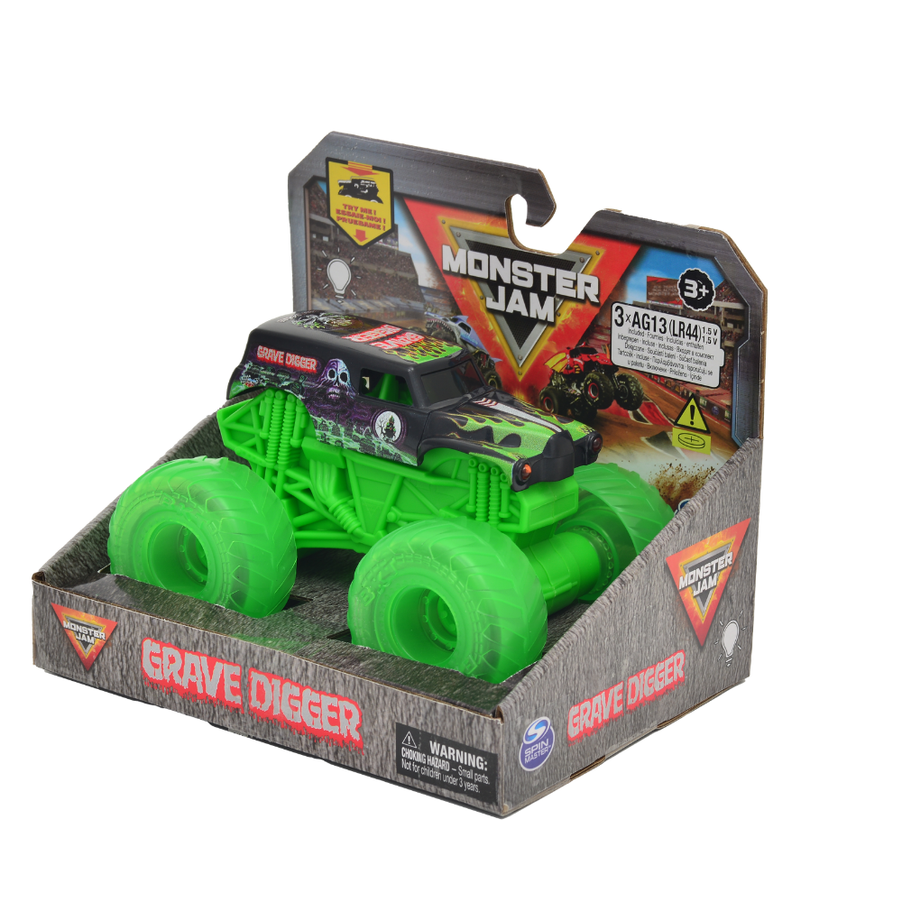 Monster Jam  | Monster Jam X 1 Escala 1:43 Llantas Light-Up  V, Surt,