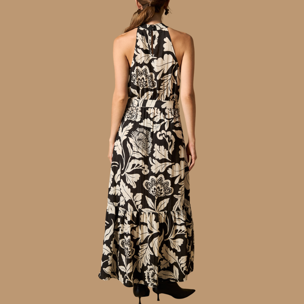 Esprit | Vestido Largo Estampado Halter para Dama