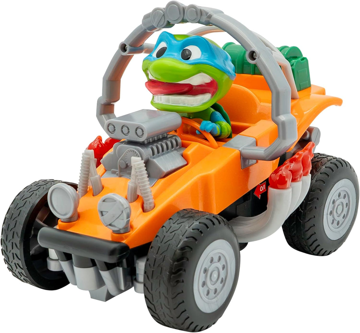 TMNT | Coche Teledirigido Roll Over de Leonardo Tortuga Ninja, Estilo Clásico