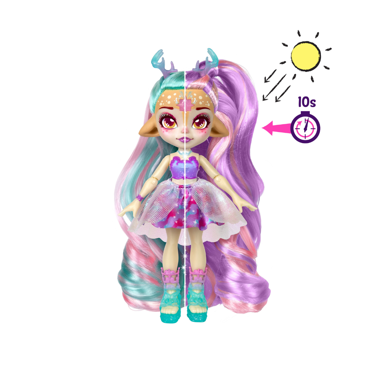 Magic Mixies Pixlings S2 Muñeca Pelo Galaxy