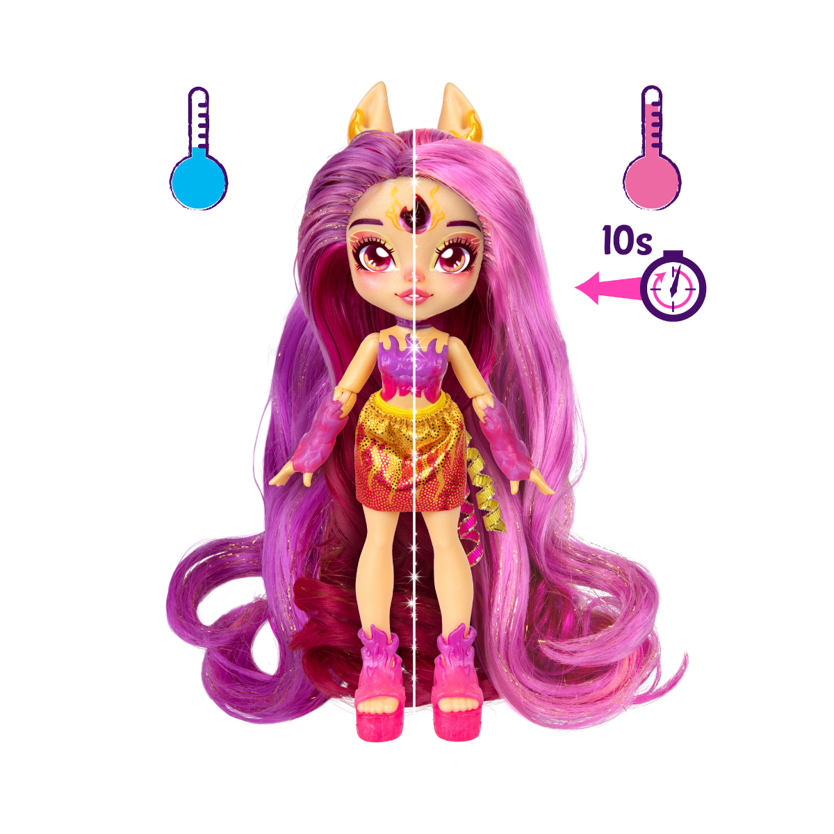 Magic Mixies Pixlings S2 Muñeca Pelo Galaxy