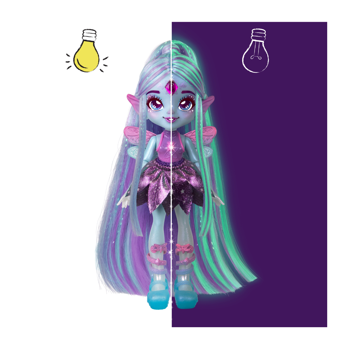 Magic Mixies Pixlings S2 Muñeca Pelo Galaxy