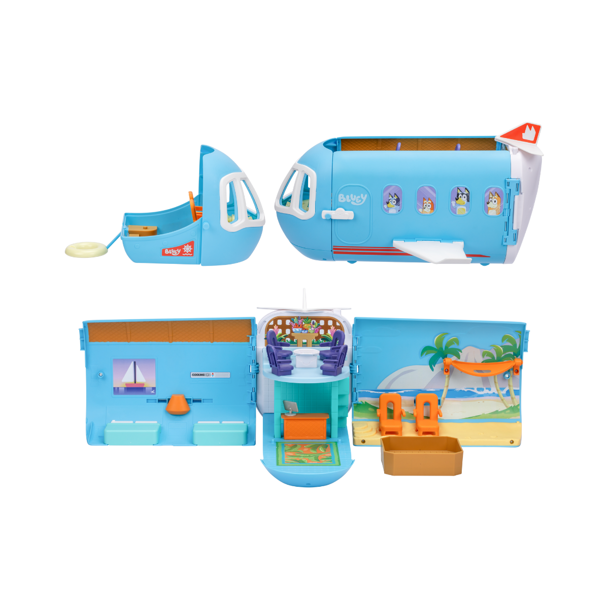 Bluey Set Avión 3 En 1