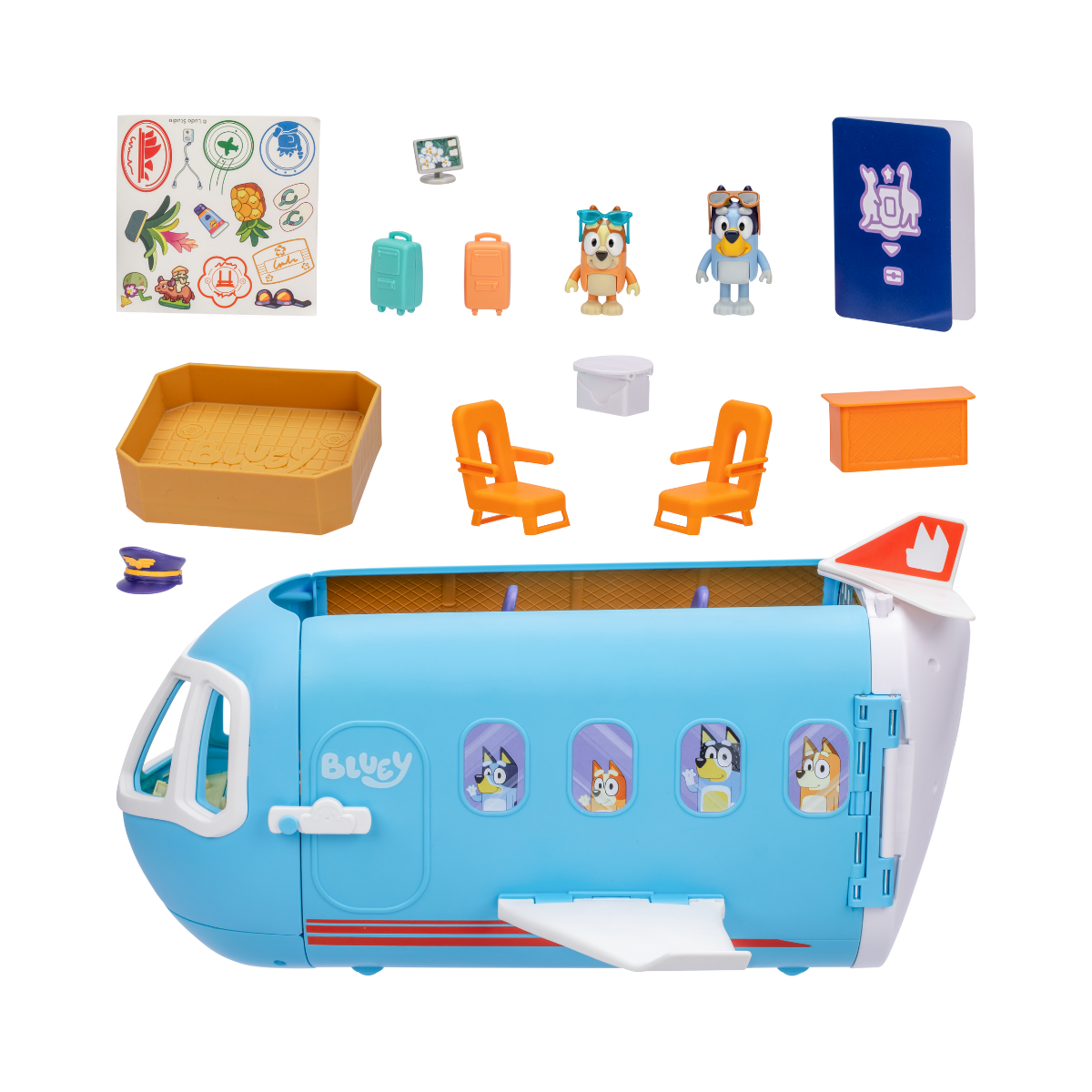 Bluey Set Avión 3 En 1