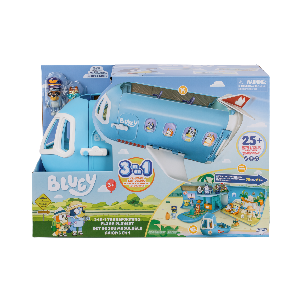 Bluey Set Avión 3 En 1