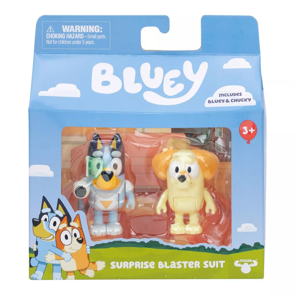 Bluey | Surprise Blaster pack de dos figuras