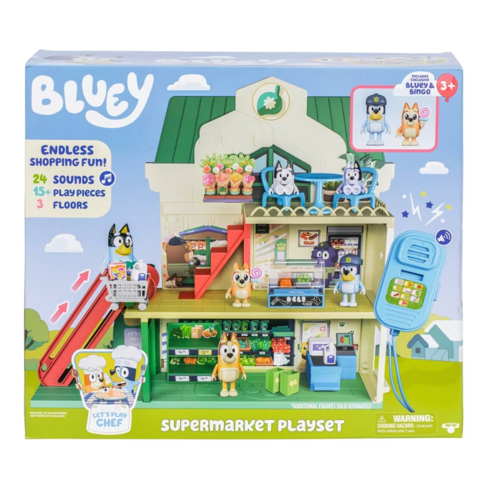 Bluey | El Set de Juego Supermercado de Bluey