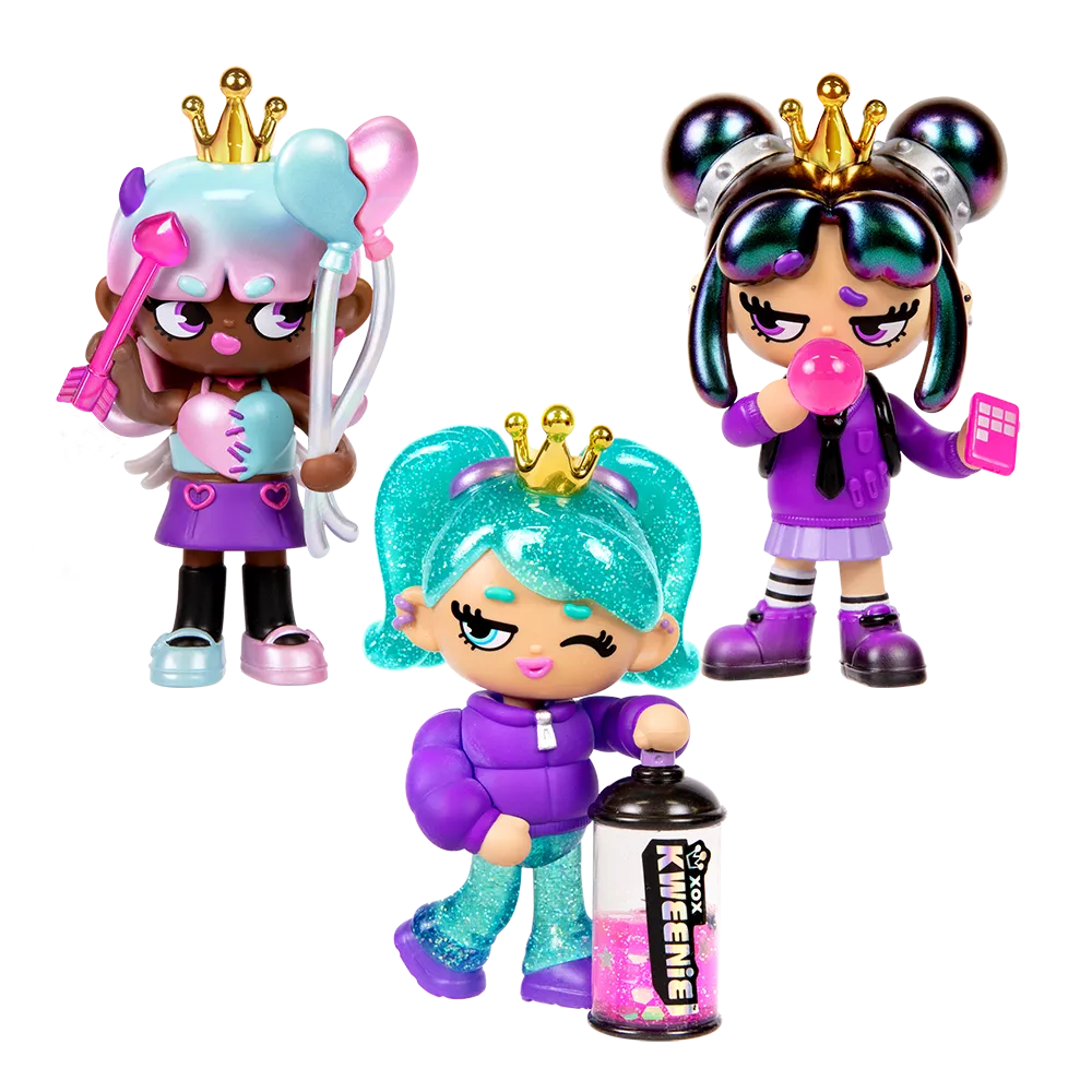 Xox Kweenie | Pack Surtido de 3 Figuras Kweenie