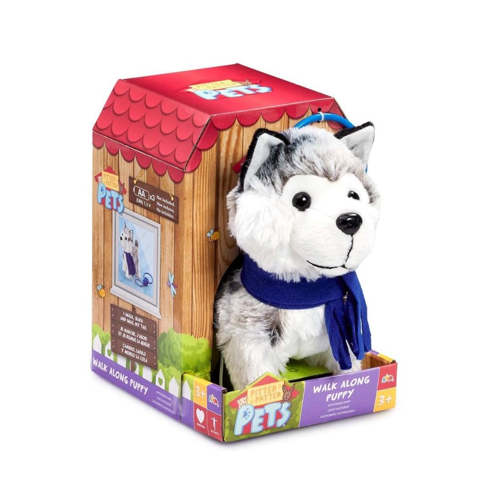 Pitter Patter Pets | Paseo Junto al Cachorro Husky Interactivo