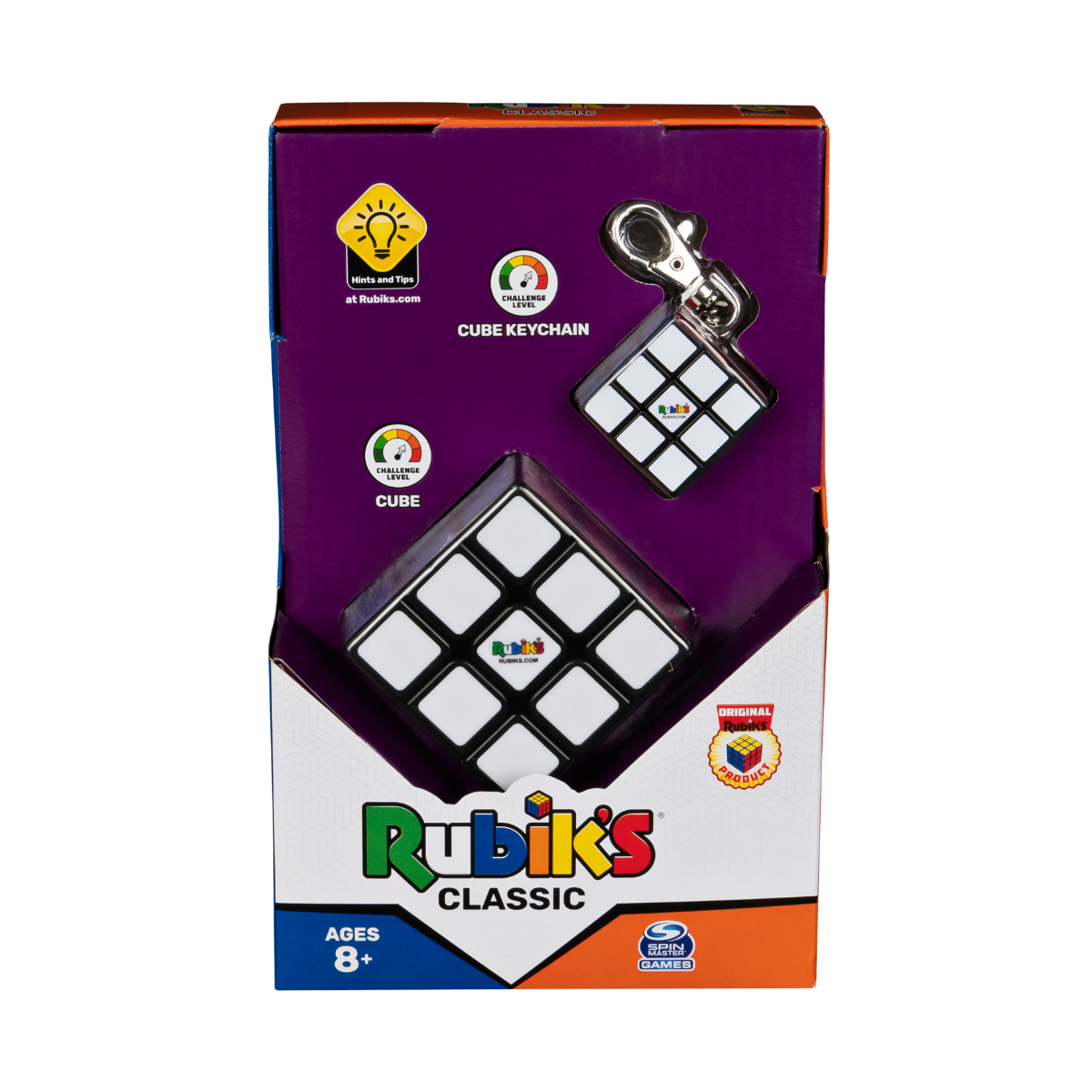 Set Rubiks + Cube Keychain