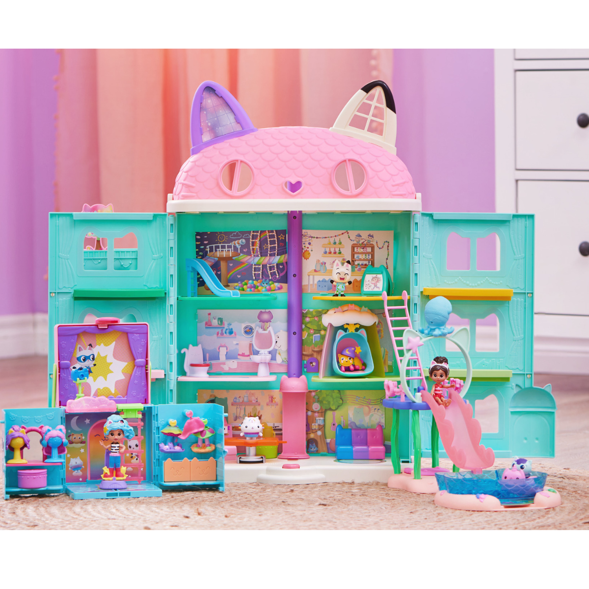 Gabby&#39;s Dollhouse Set De Juego Piscina Gatástica