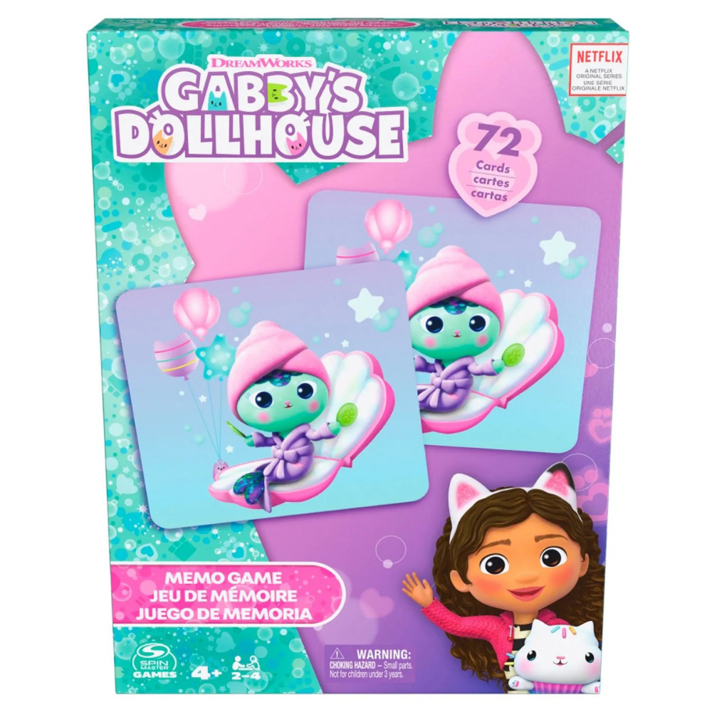Gabby&#39;s Dollhouse | Juego de Mesa Memoria