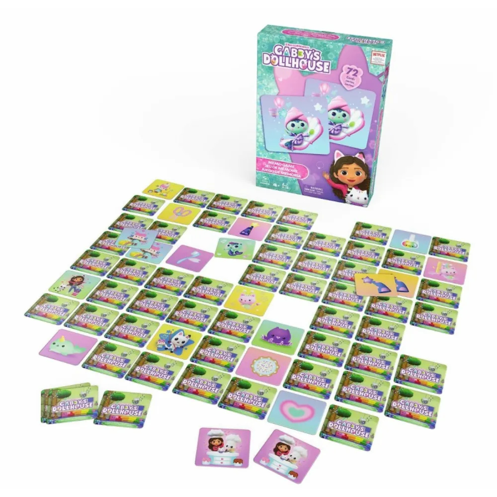 Gabby&#39;s Dollhouse | Juego de Mesa Memoria