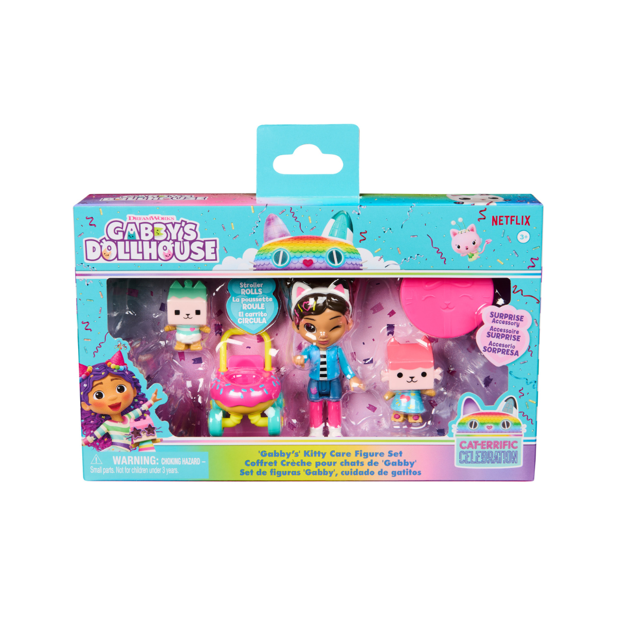 Gabby&#39;s Dollhouse Set De Figuras Cuidado De Gatitos