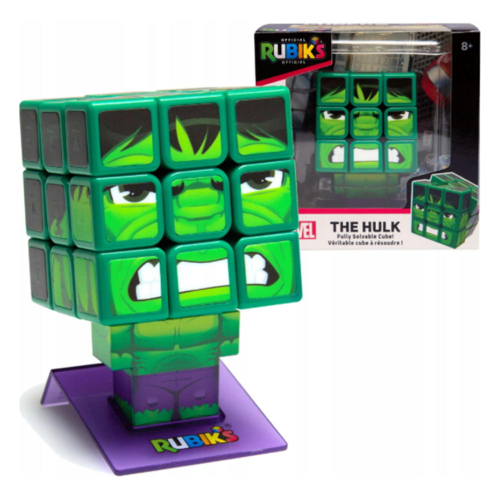 Rubik’s | Cubo Rubik 3×3  de Hulk Marvel con Soporte