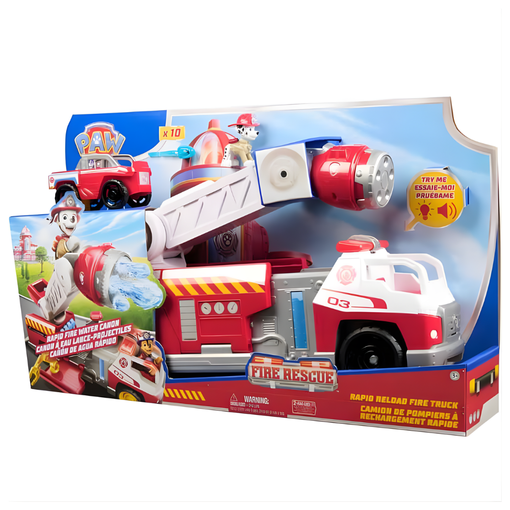 Paw Patrol | Fire Rescue Camión de Bomberos Deluxe de Marshall