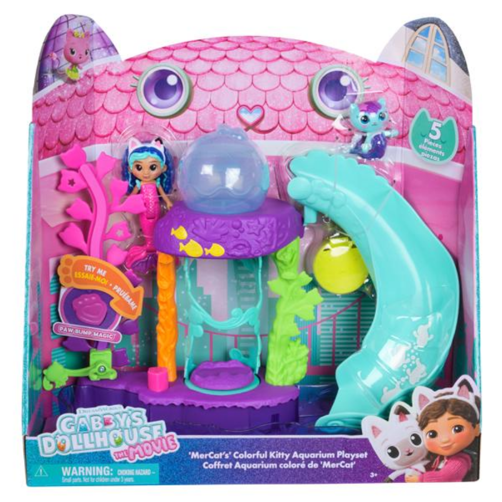 Gabby’s Dollhouse | The Movie con el MerCat’s Colorful Kitty Aquarium Playset