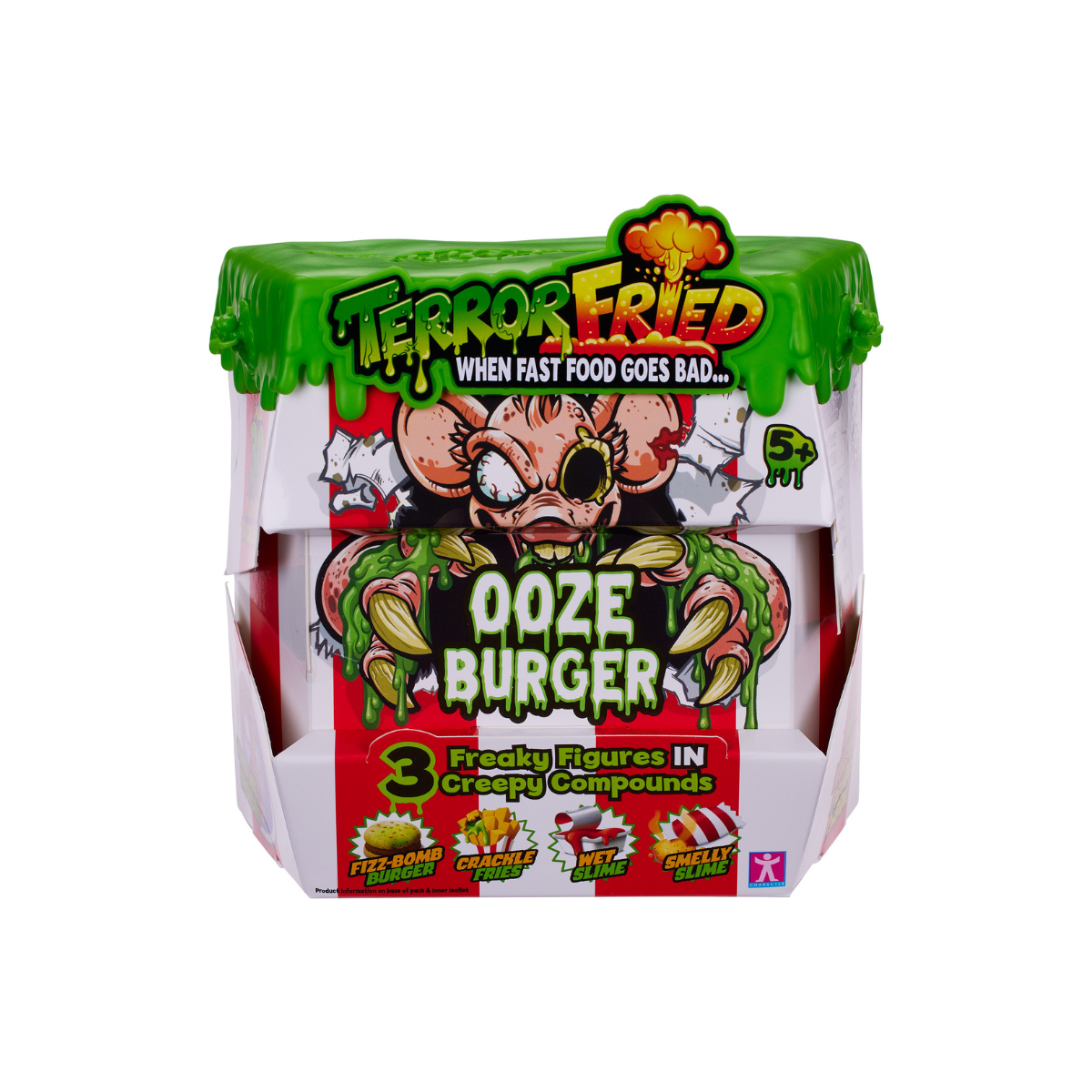 Terror Fried Caja Hamburguesa con 3 Figuras