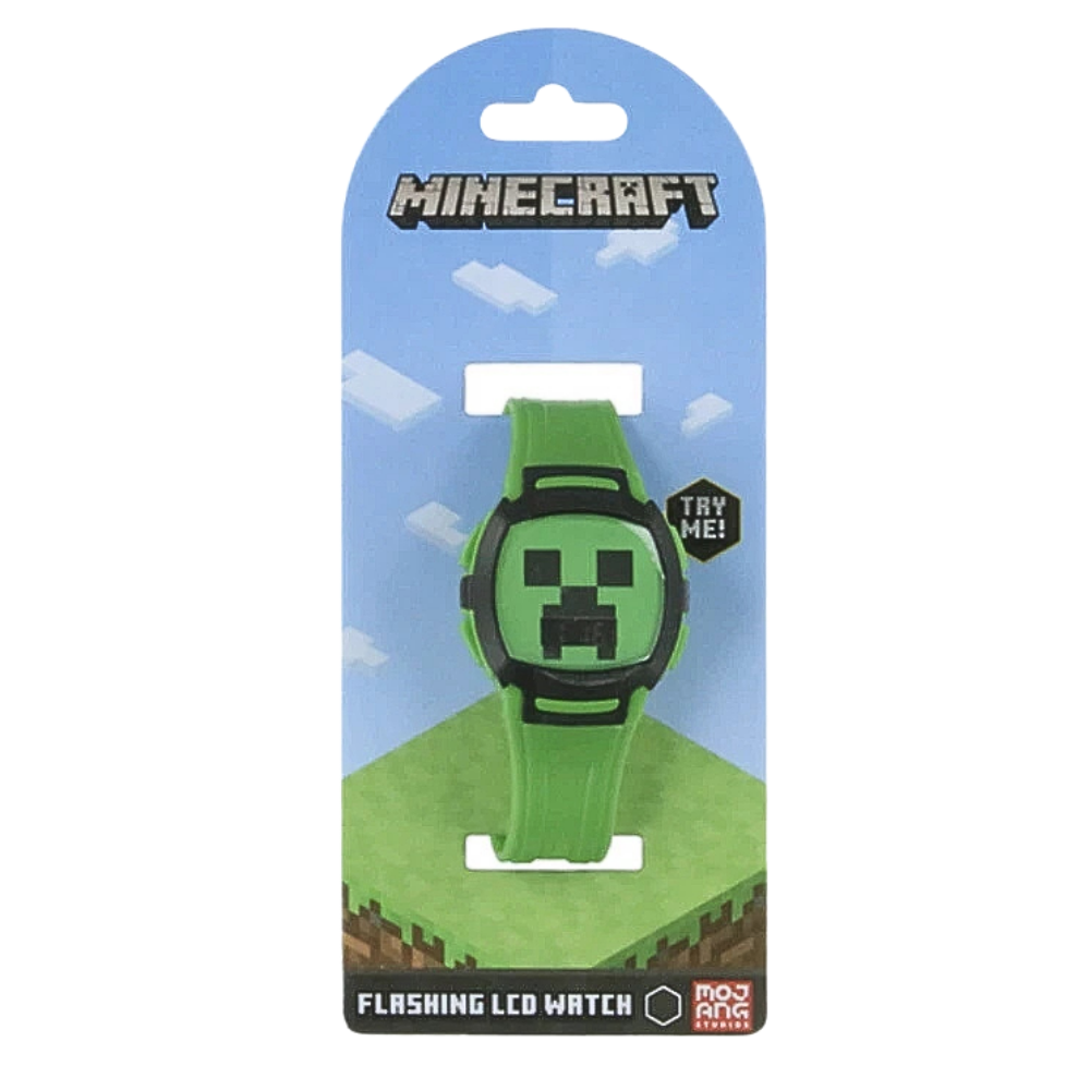Minecraft | Reloj De Minecraft De correa Verde