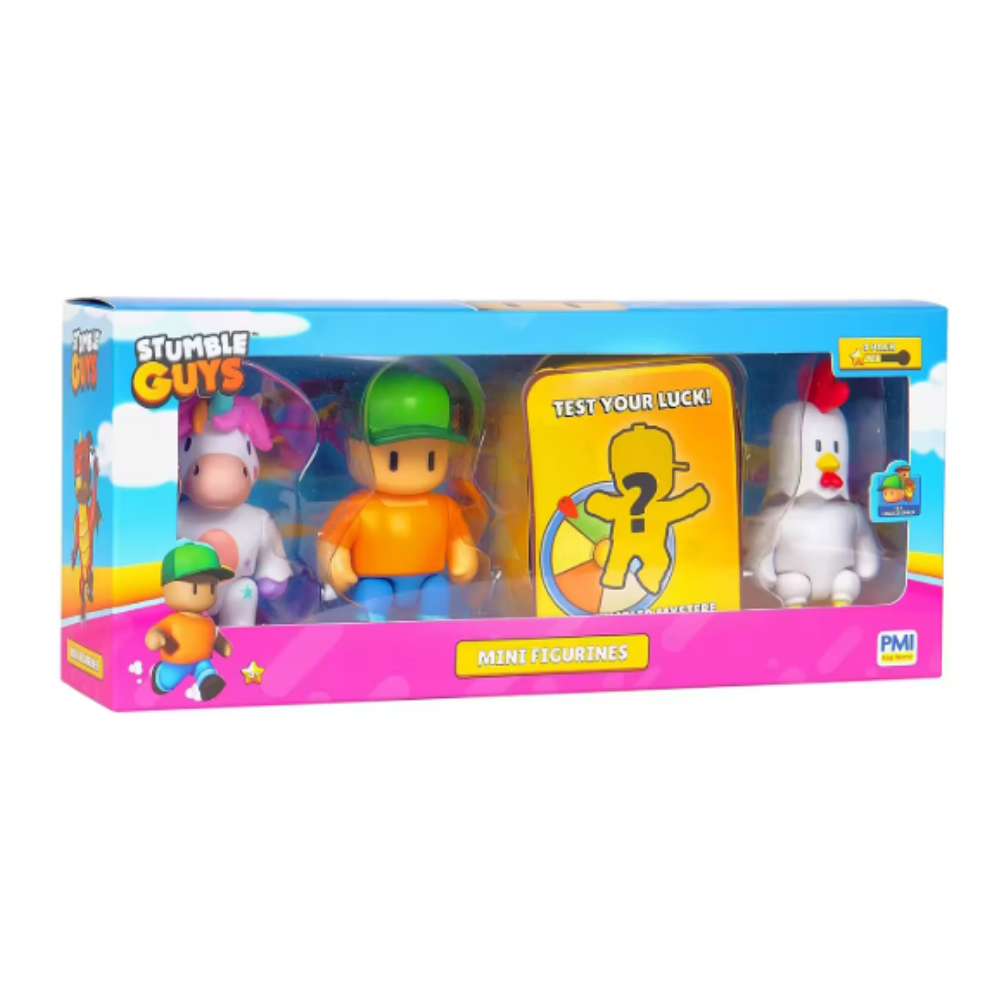 Stumble Guys | Mini Figuras Coleccionables Pack x4