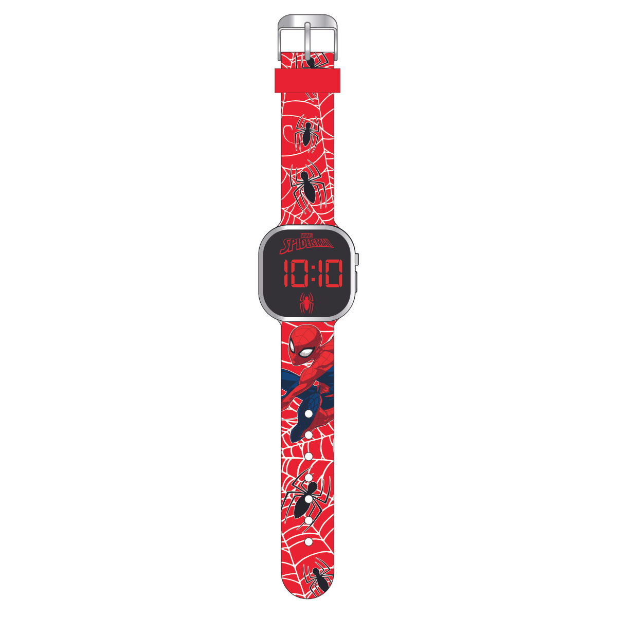 Reloj de Spiderman LED Rojo