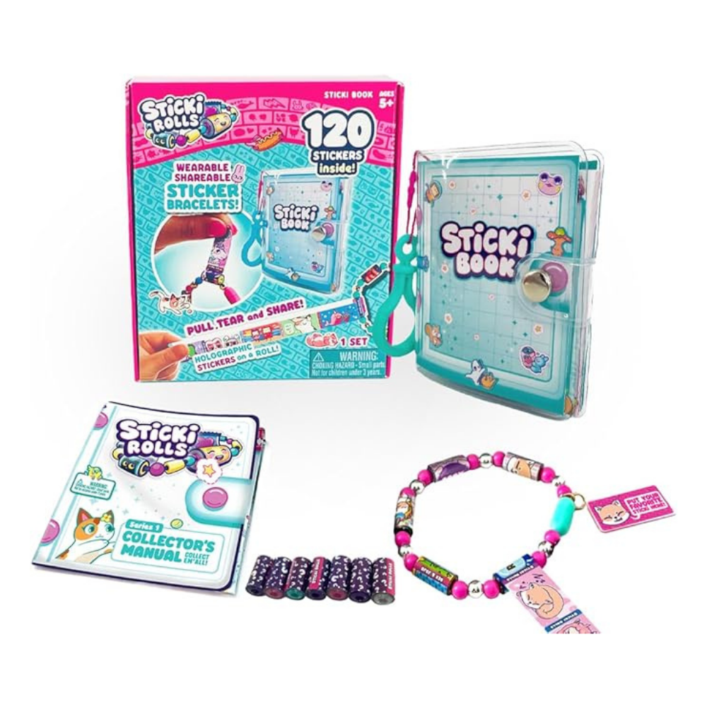 Sticki Rolls | Pulsera de Calcomanías y Libro de colección